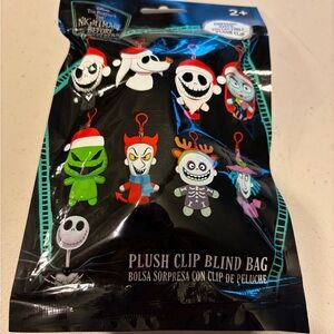 Disney Nightmare Before Christmas Plush Clip Bag - Multicolor